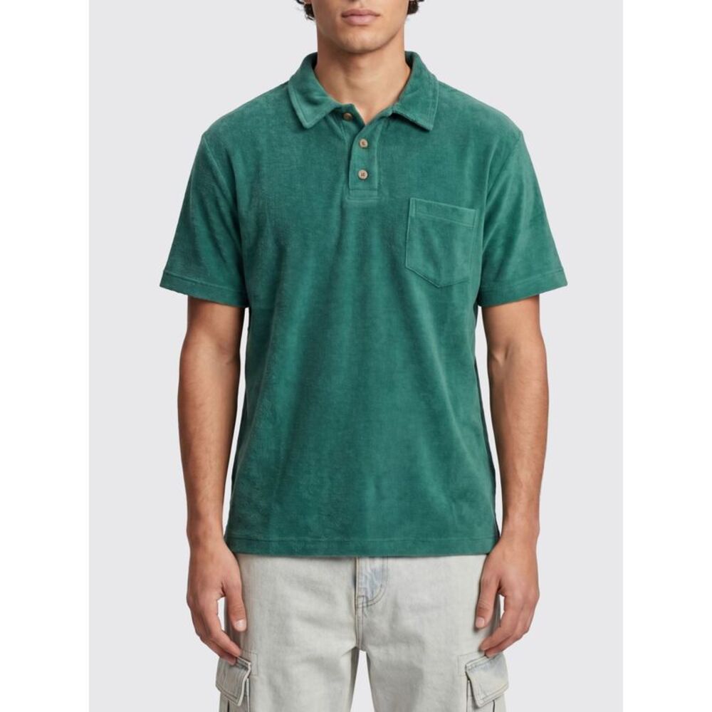 Howlin Short-Sleeved Cotton-Blend Polo Shirt With A Chest Patch Pocket